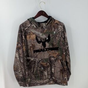 Oversized‎ Thrashed Realtree ScentBlocker Edge Camo Hunting Hoodie Sz S